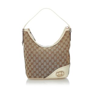 Gucci GG Canvas Britt Shoulder Bag | Luna Bags
