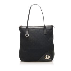 Gucci GG Canvas Britt Tote Bag (SHG-11346) | Luna Bags