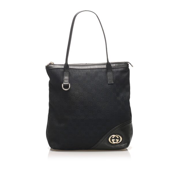 Gucci GG Canvas Britt Tote Bag (SHG-11346) | Luna Bags