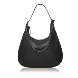 Gucci GG Canvas Crest Hobo Bag | Luna Bags