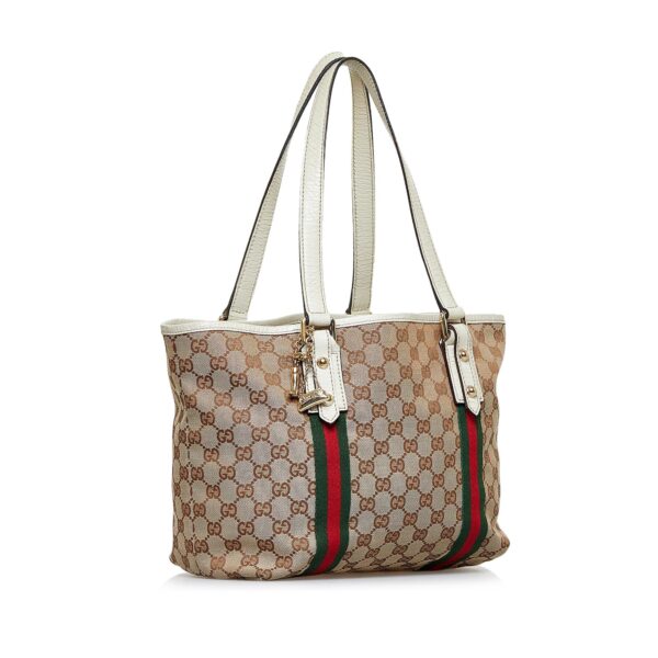 Gucci GG Canvas Jolicoeur Tote (SHG-KVNUBE) | Luna Bags