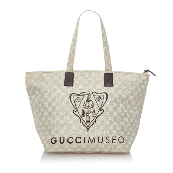 Gucci GG Canvas Museo Tote Bag | Luna Bags
