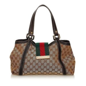 Gucci GG Canvas New Ladies Web Tote Bag | Luna Bags