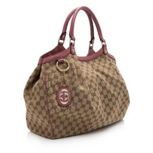 Gucci GG Canvas Sukey Large Tote (SHF-mg538S) | Luna Bags