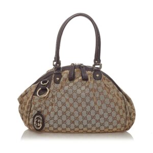 Gucci GG Canvas Sukey Satchel | Luna Bags