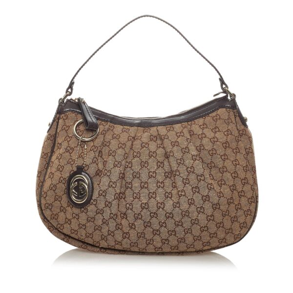 Gucci GG Canvas Sukey Shoulder Bag | Luna Bags