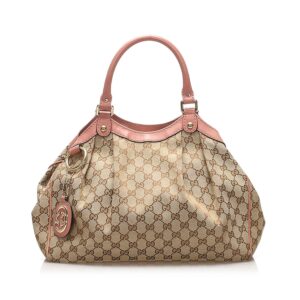 Gucci GG Canvas Sukey Tote Bag (SHG-11868) | Luna Bags
