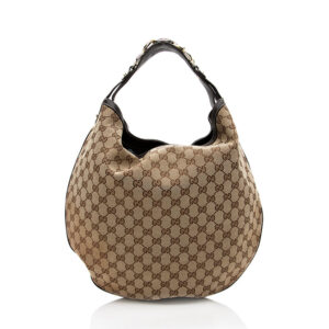 Gucci GG Canvas Wave Large Hobo | Luna Bags