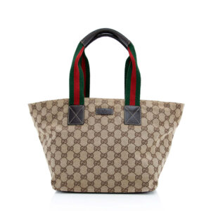 Gucci GG Canvas Web Small Tote | Luna Bags
