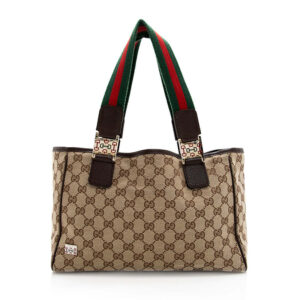 Gucci GG Canvas Web Tote | Luna Bags