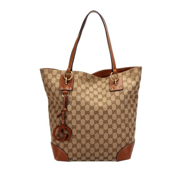 Gucci GG Charm Canvas Tote Bag | Luna Bags