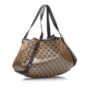 Gucci GG Crystal Abbey D-Ring Tote (SHG-mf91bl) | Luna Bags