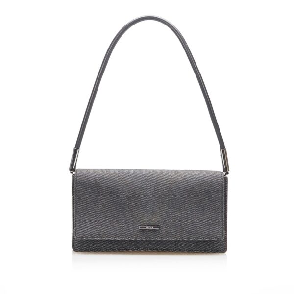 Gucci GG Denim Baguette | Luna Bags