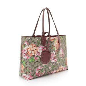Gucci GG Supreme Blooms Reversible Medium Tote - FINAL SALE (SHF-h10GpL) | Luna Bags