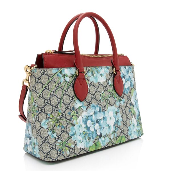 Gucci GG Supreme Blooms Medium Zip Tote (SHF-cLTm3j) | Luna Bags