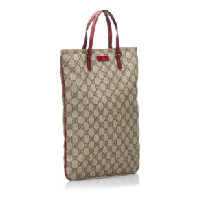 Gucci GG Supreme Flat Vertical Tote (SHG-AwXevK) | Luna Bags