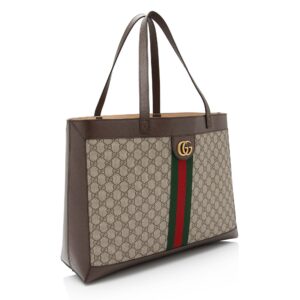Gucci GG Supreme Ophidia Medium Soft Tote (SHF-YgqXHj) | Luna Bags