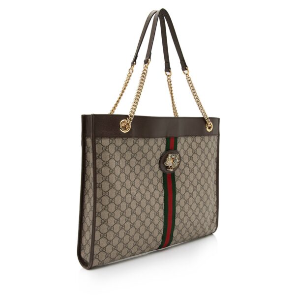 Gucci GG Supreme Rajah Large Tote (SHF-CkmY9Y) | Luna Bags