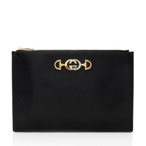 Gucci Grained Leather Zumi Pouch | Luna Bags