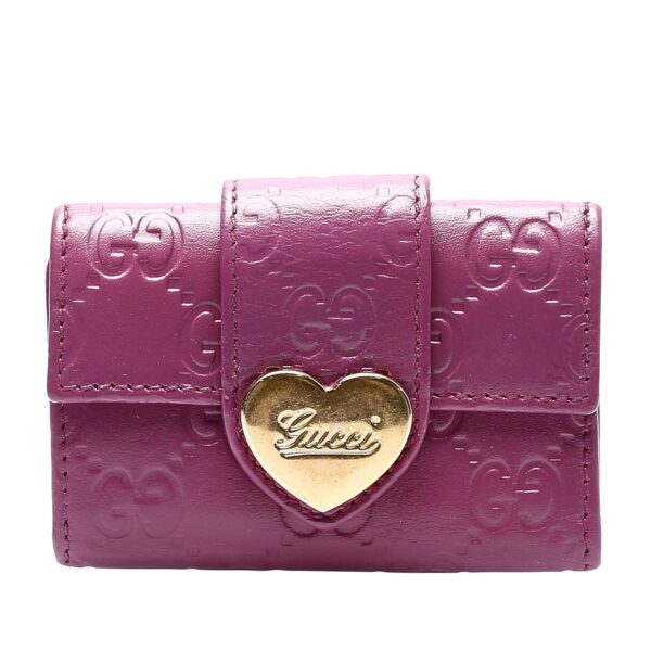 Gucci Guccissima Heart Key Holder | Luna Bags