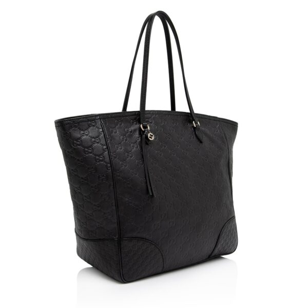 Gucci Guccissima Leather Bree Zip Medium Tote (SHF-Y3wwCh) | Luna Bags