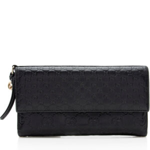 Gucci Guccissima Metallic Leather Bree Continental Wallet | Luna Bags