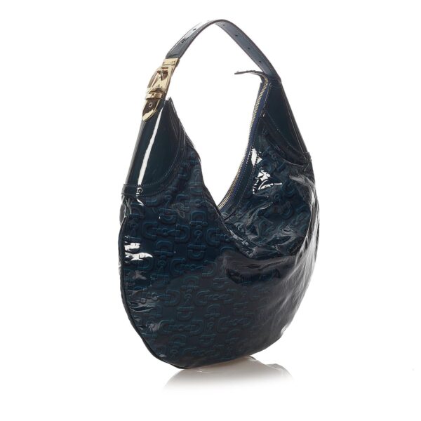 Gucci Horsebit Glam Patent Leather Hobo Bag (SHG-27679) | Luna Bags