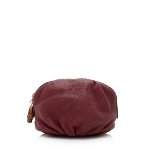 Gucci Leather Bamboo Cosmetic Bag | Luna Bags
