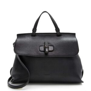Gucci Leather Bamboo Daily Medium Satchel | Luna Bags