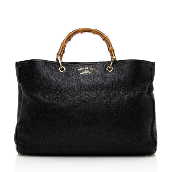 Gucci Leather Bamboo Large Shopper Tote - FINAL SALE | Luna Bags