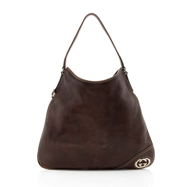 Gucci Leather Britt Medium Hobo | Luna Bags