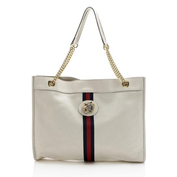 Gucci Leather Rajah Large Tote (SHF-12925) | Luna Bags