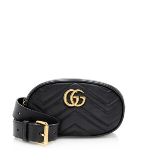 Gucci Matelasse Leather GG Marmont Belt Bag - Size 95 | Luna Bags