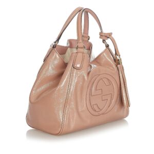 Gucci Medium Patent Soho Cellarius Satchel (SHG-Pqws7K) | Luna Bags