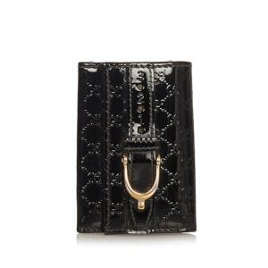 Gucci Microguccissima Nice Patent Leather Key Holder | Luna Bags