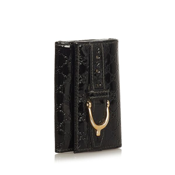 Gucci Microguccissima Nice Patent Leather Key Holder (SHG-25188) | Luna Bags