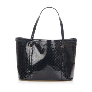 Gucci Microguccissima Nice Patent Leather Tote Bag (SHG-18489) | Luna Bags