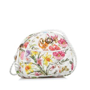 Gucci Mini Flora Trapuntata Crossbody Bag (SHG-EsClra) | Luna Bags