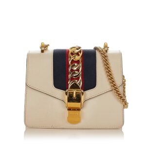 Gucci Mini Sylvie Leather Chain Shoulder Bag | Luna Bags