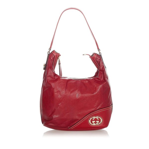 Gucci New Britt Leather Shoulder Bag | Luna Bags