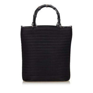 Gucci Vintage Quilted Nylon Bamboo Tote | Luna Bags