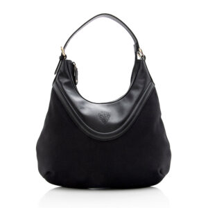 Gucci Nylon Leather Hobo - FINAL SALE | Luna Bags