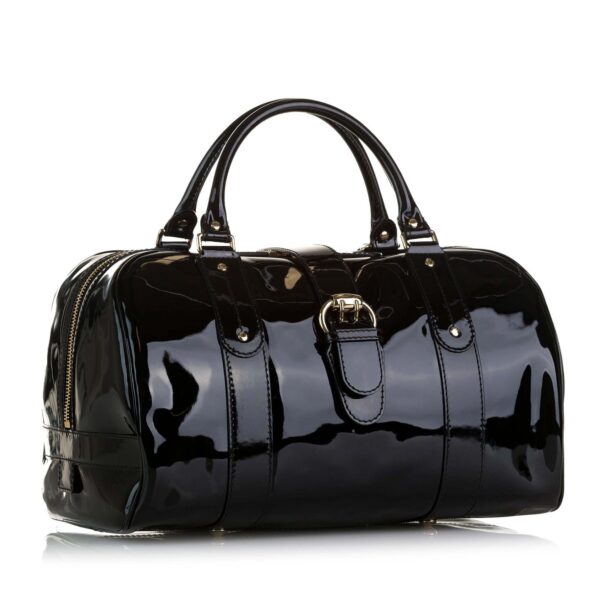 Gucci Patent Boston Bag (SHG-SjjnhF) | Luna Bags
