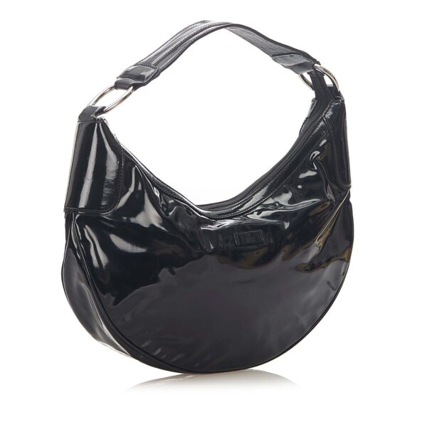 Gucci Patent Leather Hobo Bag (SHG-18215) | Luna Bags
