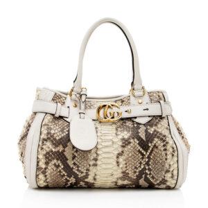 Gucci Python GG Running Large Satchel | Luna Bags
