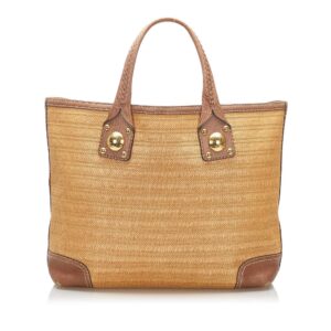 Gucci Raffia Tote Bag (SHG-16737) | Luna Bags