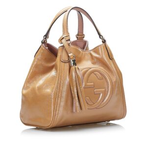 Gucci Small Patent Soho Satchel (SHG-Sj16xT) | Luna Bags