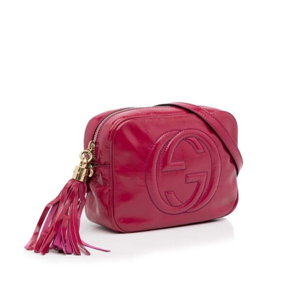 Gucci Soho Disco Patent Crossbody Bag (SHG-dj4847) | Luna Bags