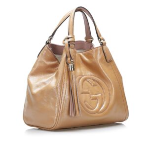 Gucci Soho Patent Satchel (SHG-BwqHXl) | Luna Bags