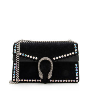 Gucci Suede Crystal Dionysus Small Shoulder Bag | Luna Bags